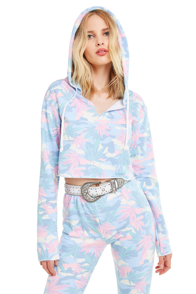 Crop top 2025 hoodie hollister