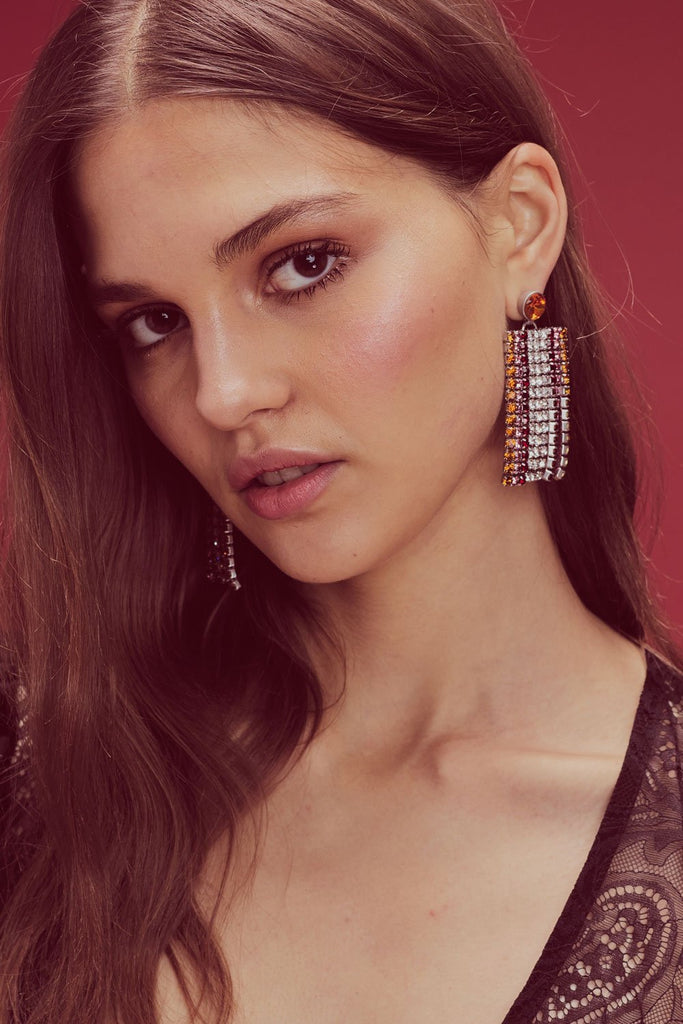 Bianca Crystal Earrings - Sugarillashop.com