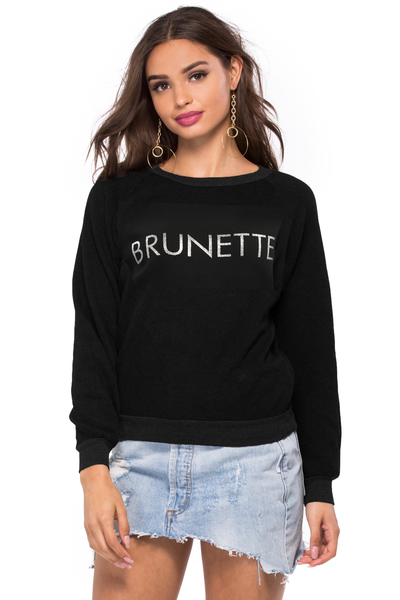 Brunette sweatshirt 2025