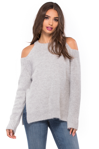 Cold Shoulder Sweater - Sugarillashop.com
