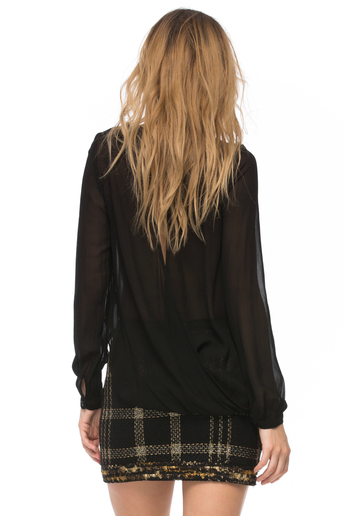 Bex Metallic Plaid Fringed Miniskirt - Sugarillashop.com