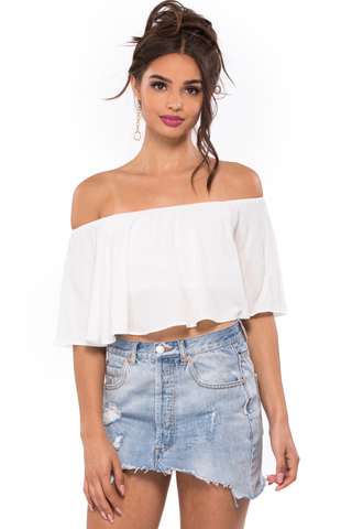 Heidi Ruffle Crop