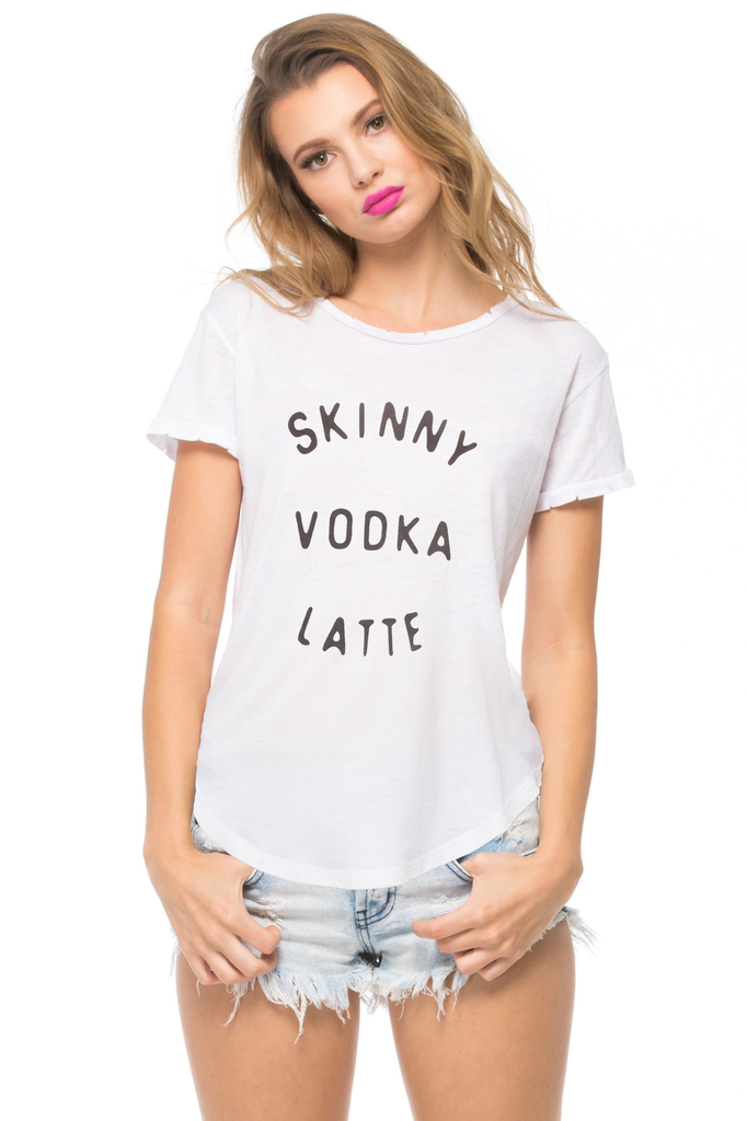 Skinny Vodka Latte Valerie V-Neck Tee