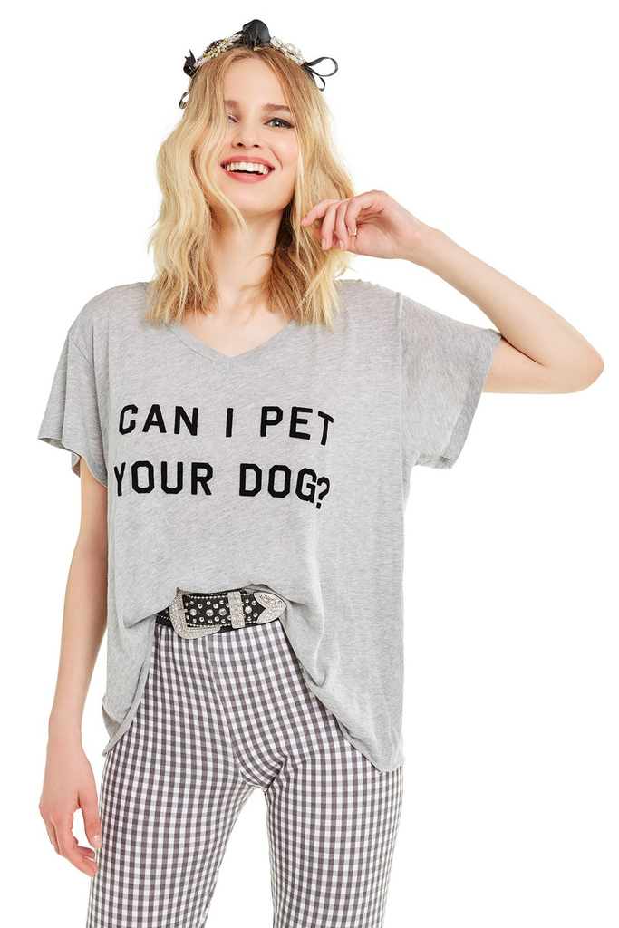 Can I Pet Your Dog? Romeo V-Neck Tee - Sugarillashop.com