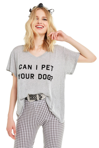 Can I Pet Your Dog? Romeo V-Neck Tee
